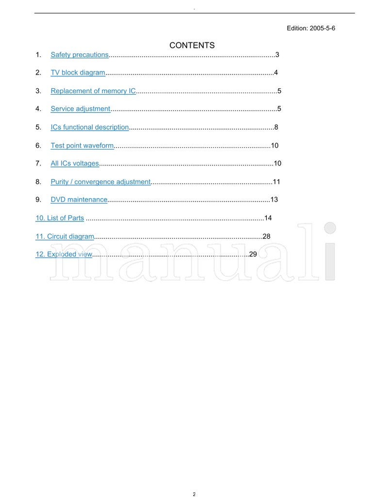 Haier DTA-2196PF GTV51RFDVD (35 pages) TV Service Manual