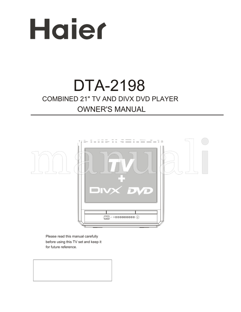 Haier DTA-2198 (37 pages) TV Operating Manual