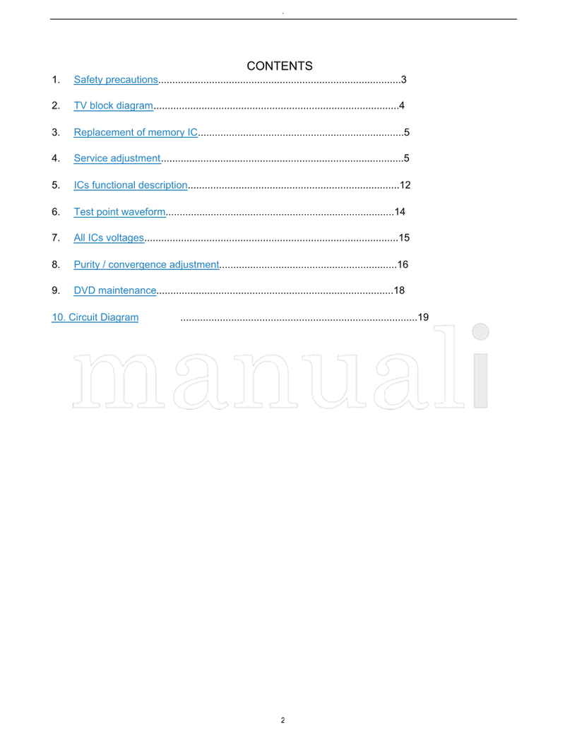 Haier DTA21F81 TCF20 TV-8888-113 (20 pages) TV Service Manual