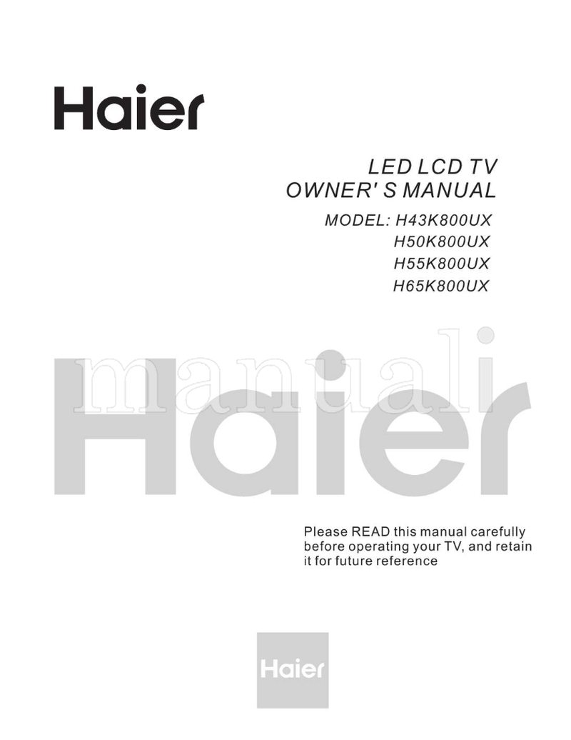 Haier H43K800UX (168 pages) TV Operating Manual