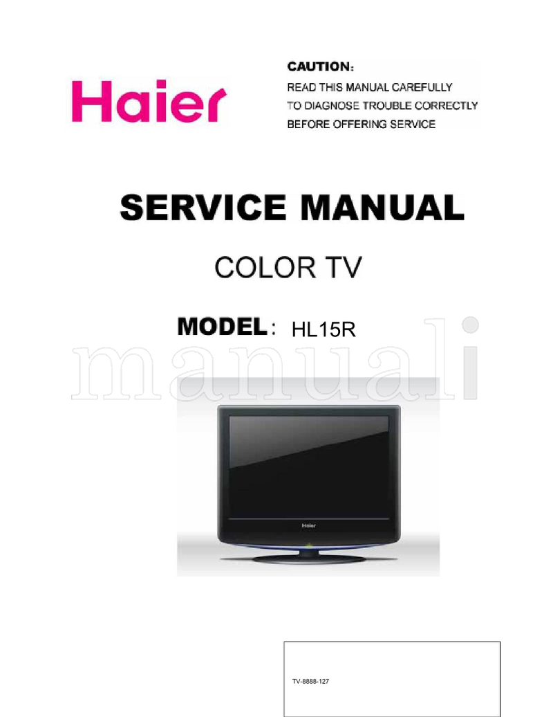 Haier HL15R (61 pages) TV Service Manual