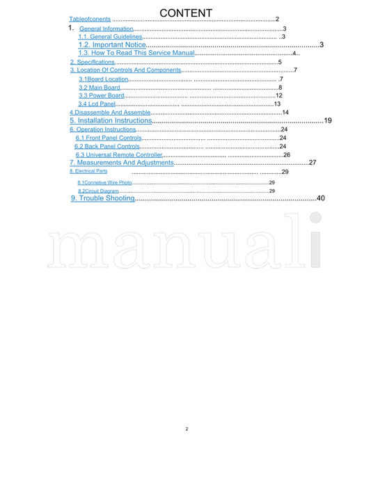 Haier HL19KN1 MST721 (56 pages) TV Service Manual