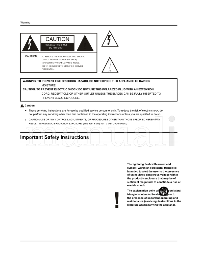 Haier 0090509587 HL19SL2 HL19SLW2 HL22XSL2 HL22XSLW2 (24 pages) TV Operating Manual