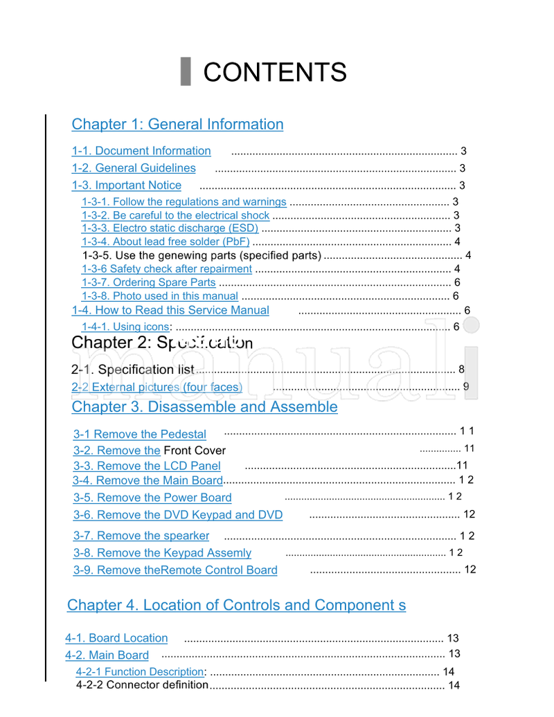Haier TV1004S001V0 HL22F2 HL22FW2 HL22FP2 HL22FW2a HL22FP2a (56 pages) TV Service Manual
