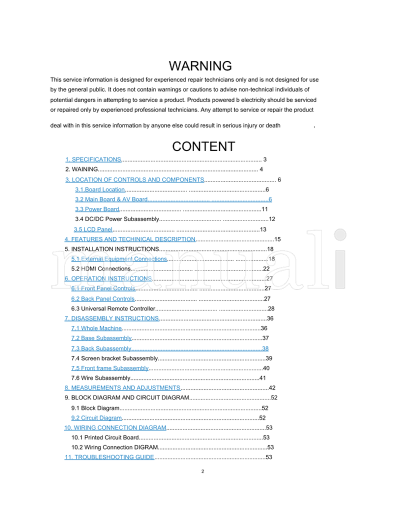 Haier HL22T (55 pages) TV Service Manual