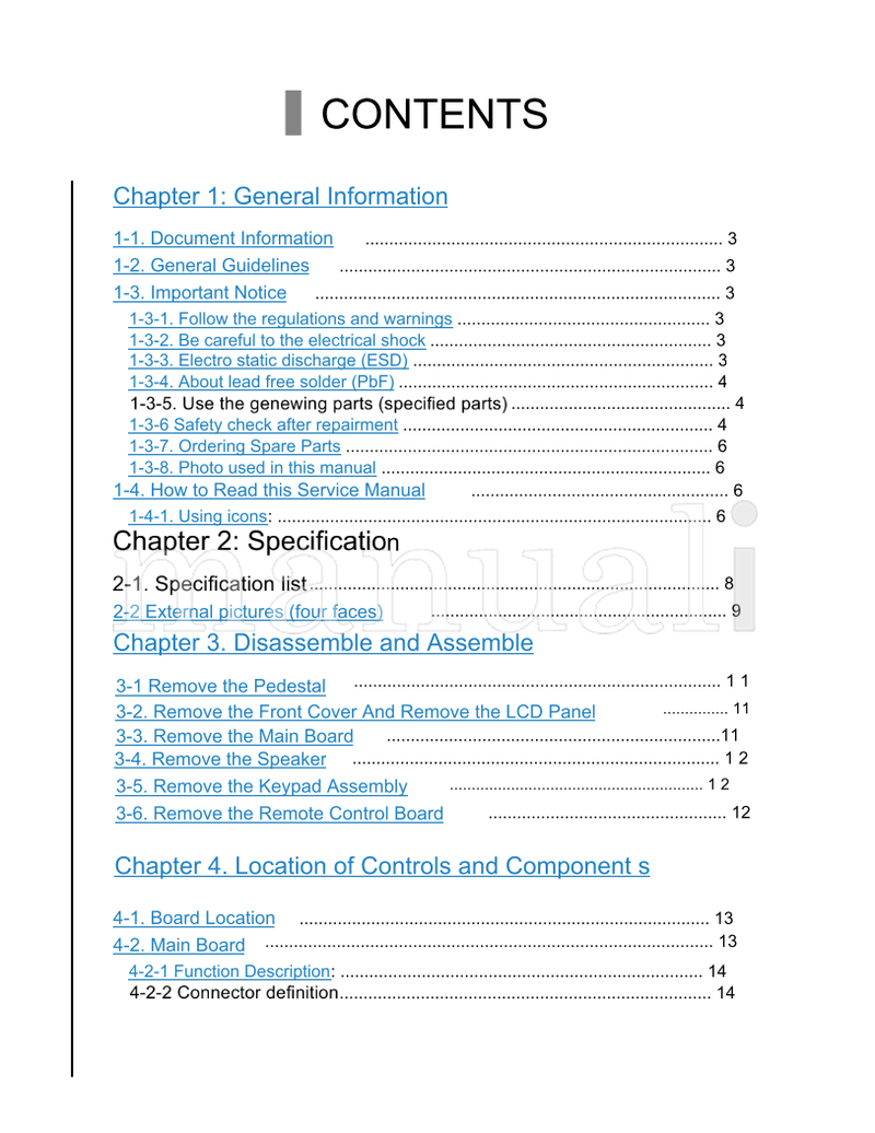 Haier TV0912S002V0 HL22XSLW2 HL22XSL2 HL22XSL2a MTK5305 (56 pages) TV Service Manual