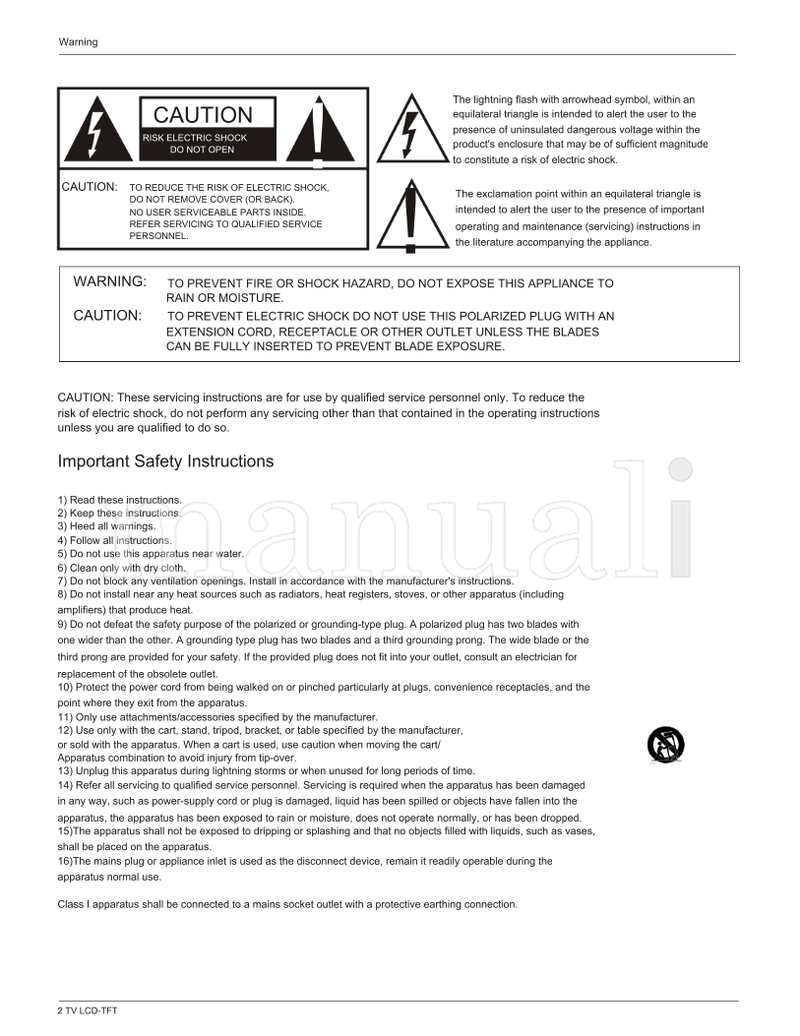 Haier HL26R-A HL32R-A (31 pages) TV Operating Manual