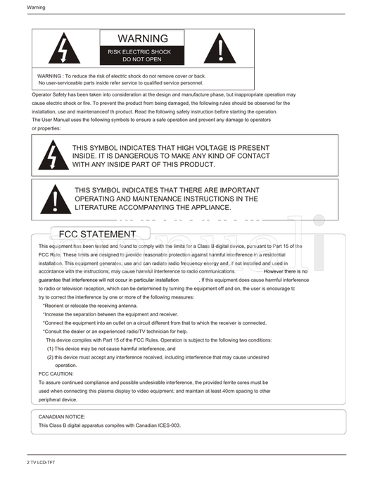 Haier HL26S HL32S HL26B HL32B HL26BG HL32BG (44 pages) TV Operating Manual
