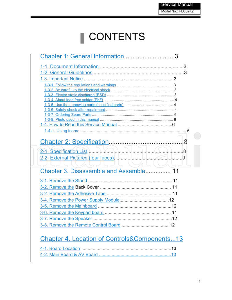 Haier HL32K2 MTK5305 (61 pages) TV Service Manual