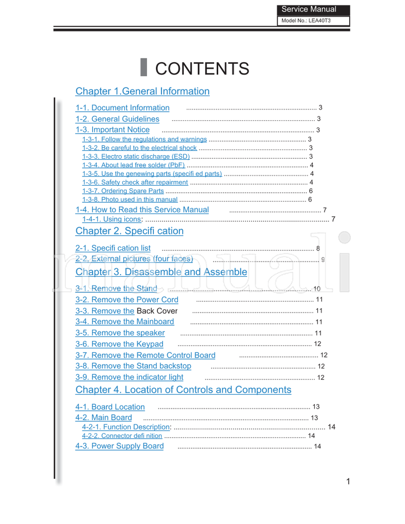 Haier HL40XSL2 MTK5305 (56 pages) TV Service Manual