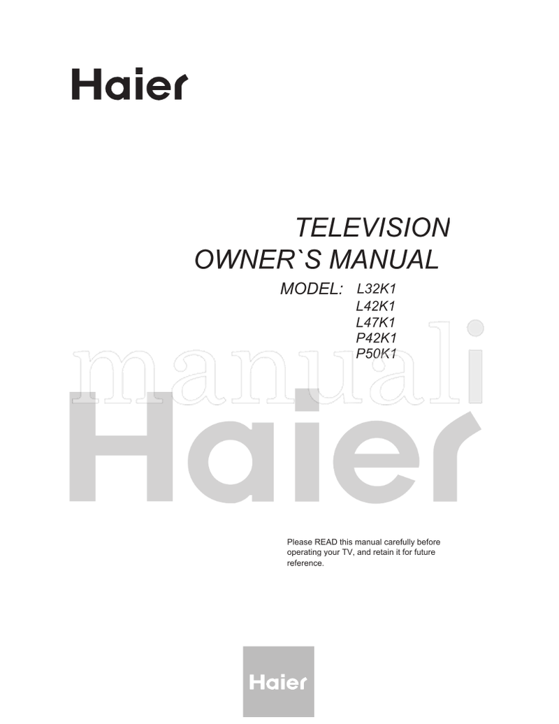 Haier L32K1 L42K1 L47K1 P42K1 P50K1 (35 pages) TV Operating Manual