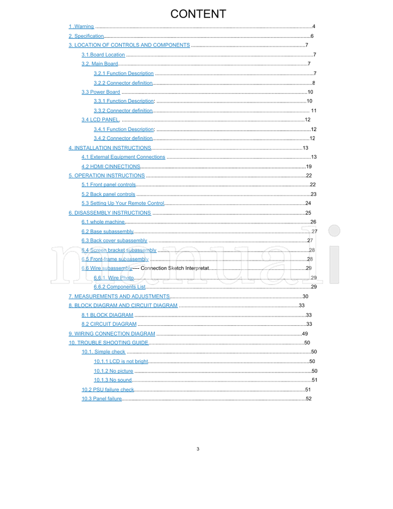 Haier HL42R TV-8888-126 (54 pages) TV Service Manual
