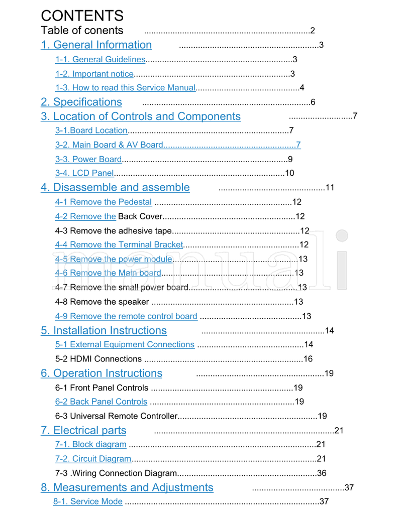Haier HL42XK1 HL32P1 (56 pages) TV Service Manual