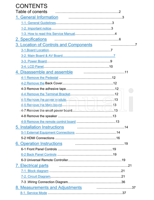 Haier HL42XK1 HL32P1 (56 pages) TV Service Manual