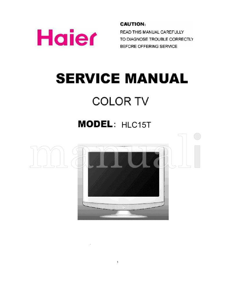 Haier HLC15T (55 pages) TV Service Manual