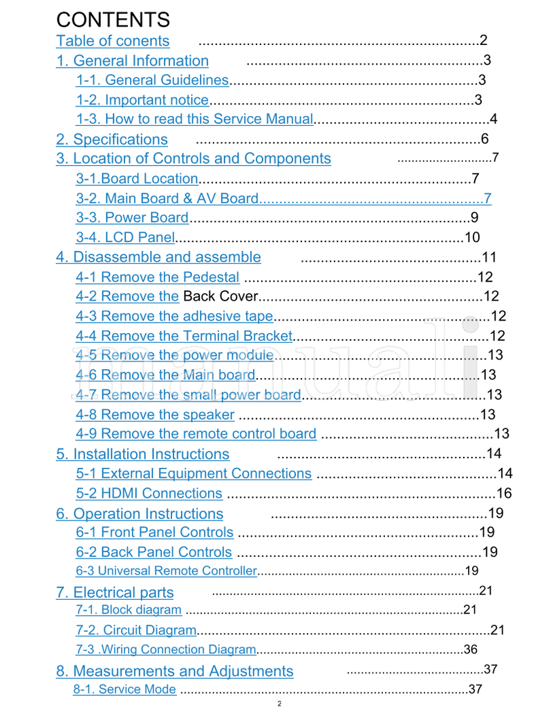 Haier HLC22R1 MTK5380LC (50 pages) TV Service Manual