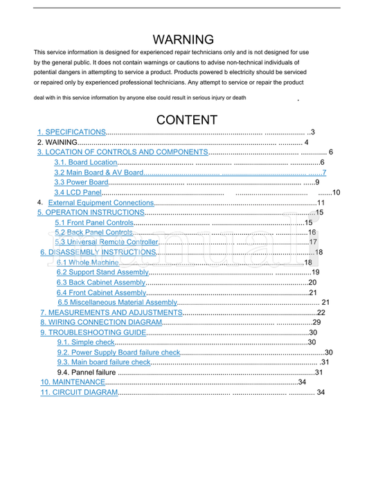 Haier HLC22R (55 pages) TV Service Manual
