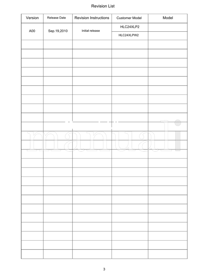 Haier HLC24XLP2 HLC24XLPW2 (52 pages) TV Service Manual