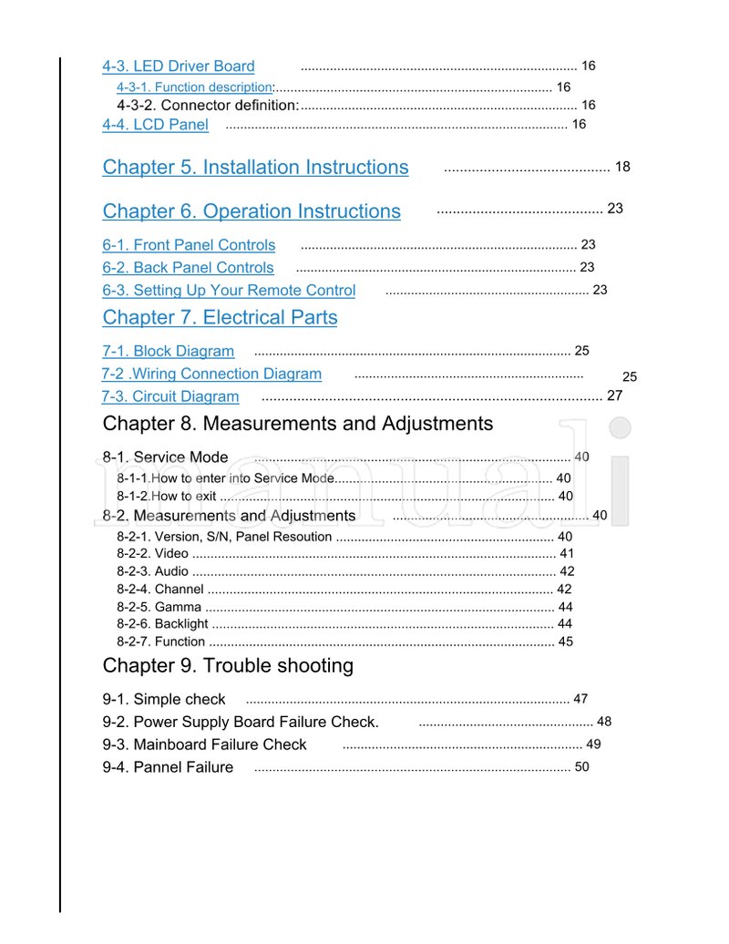 Haier TV1004S015V0 HLC24XSLW2 HLC24XSL2 HLC24XSL2a MTK5305 (35 pages) TV Service Manual