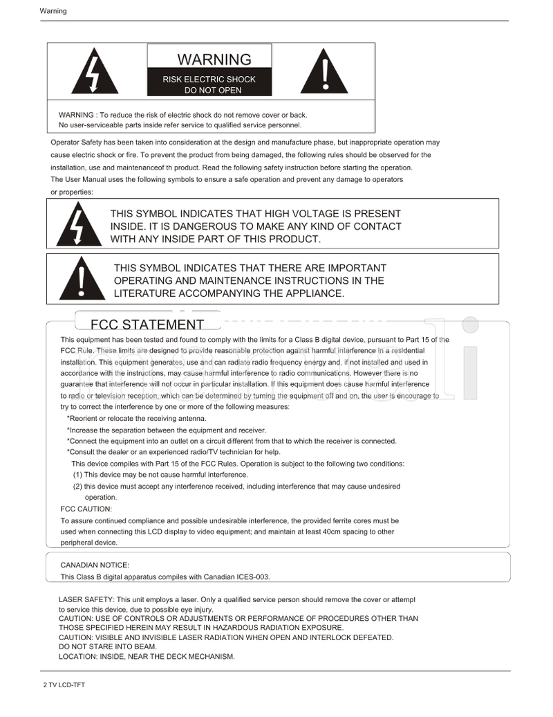 Haier HLC26 HLC32 (52 pages) TV Operating Manual