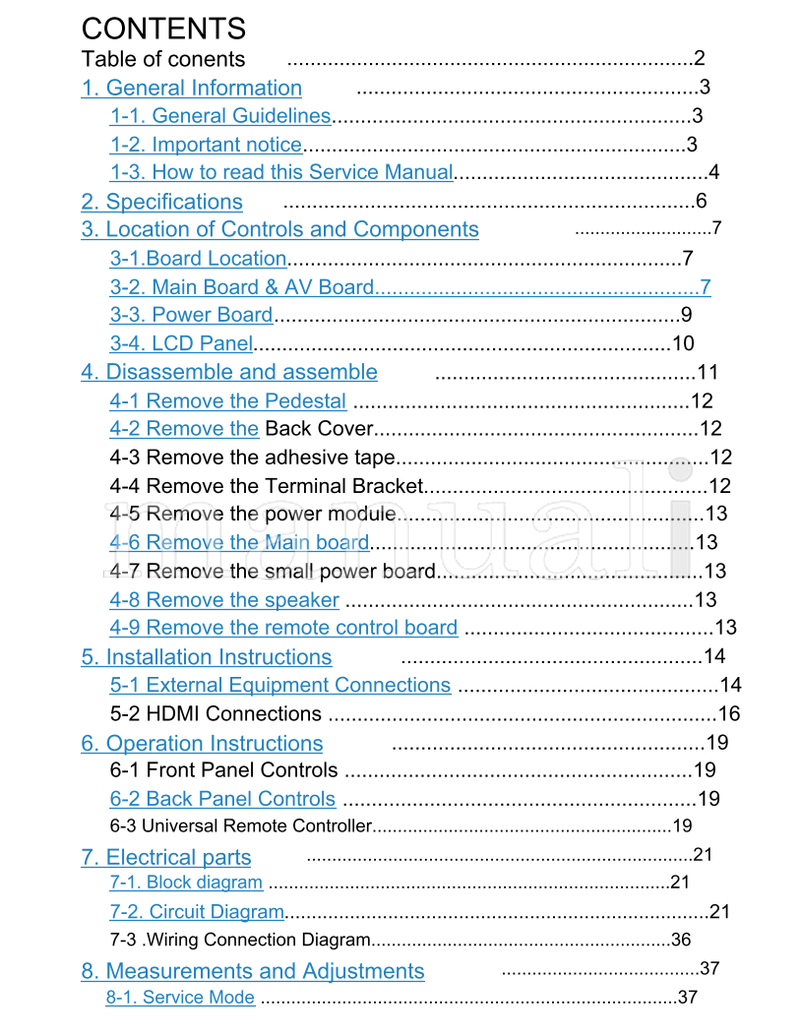 Haier HLC32R1 MTK5380L (55 pages) TV Service Manual