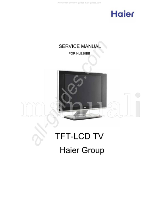 Haier HLE20BB (36 pages) TV Service Manual