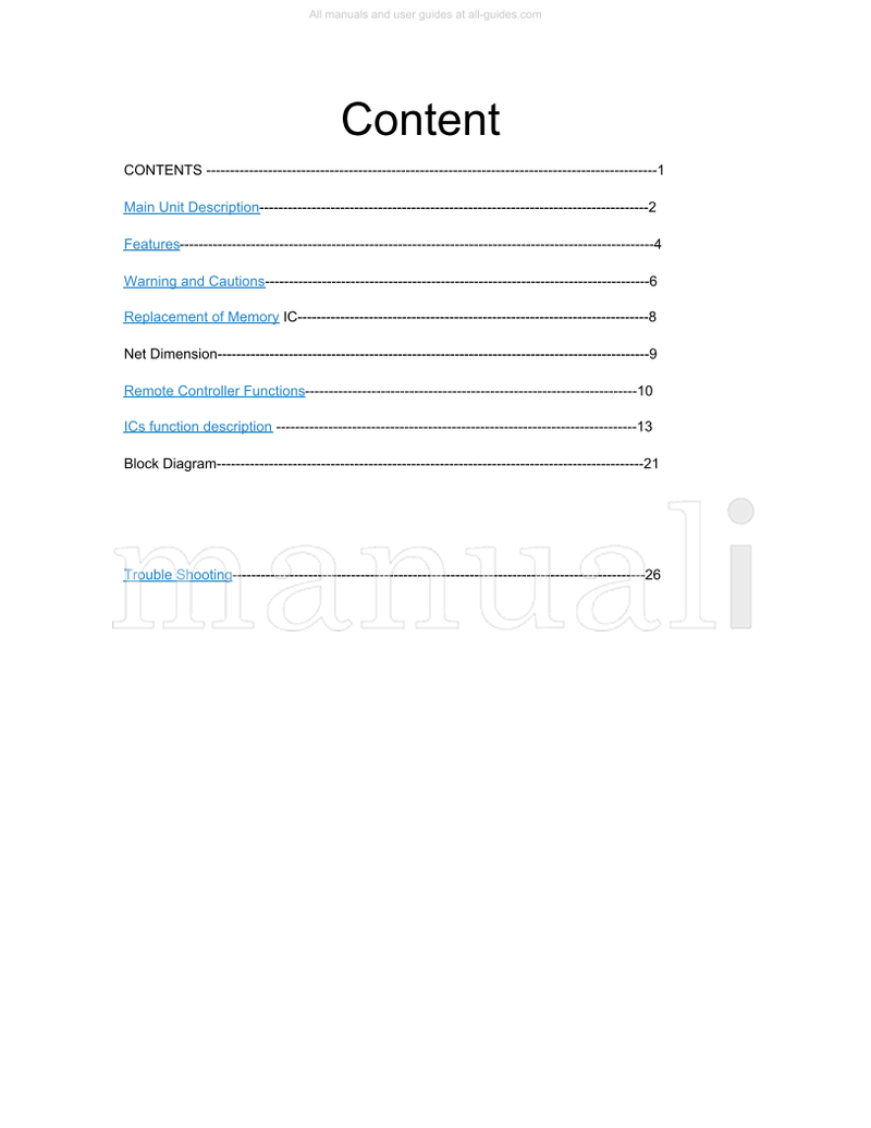 Haier HLE20BB (36 pages) TV Service Manual