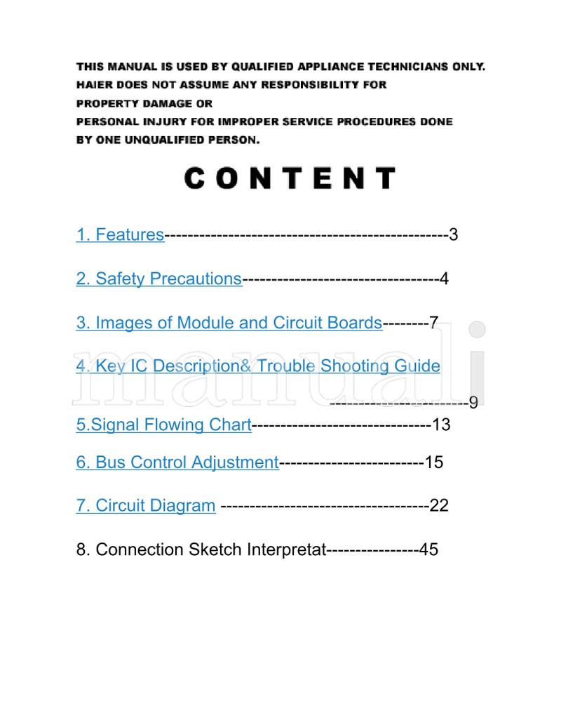 Haier HLH326BB (43 pages) TV Service Manual