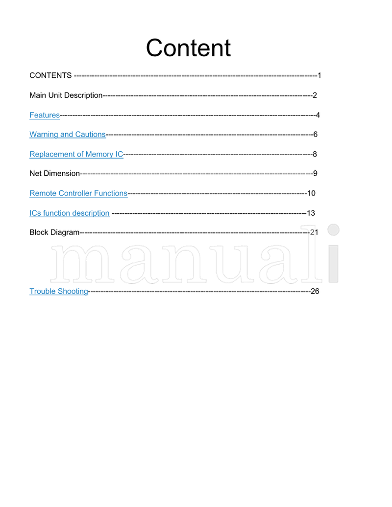 Haier HLTDC19 (39 pages) TV Service Manual