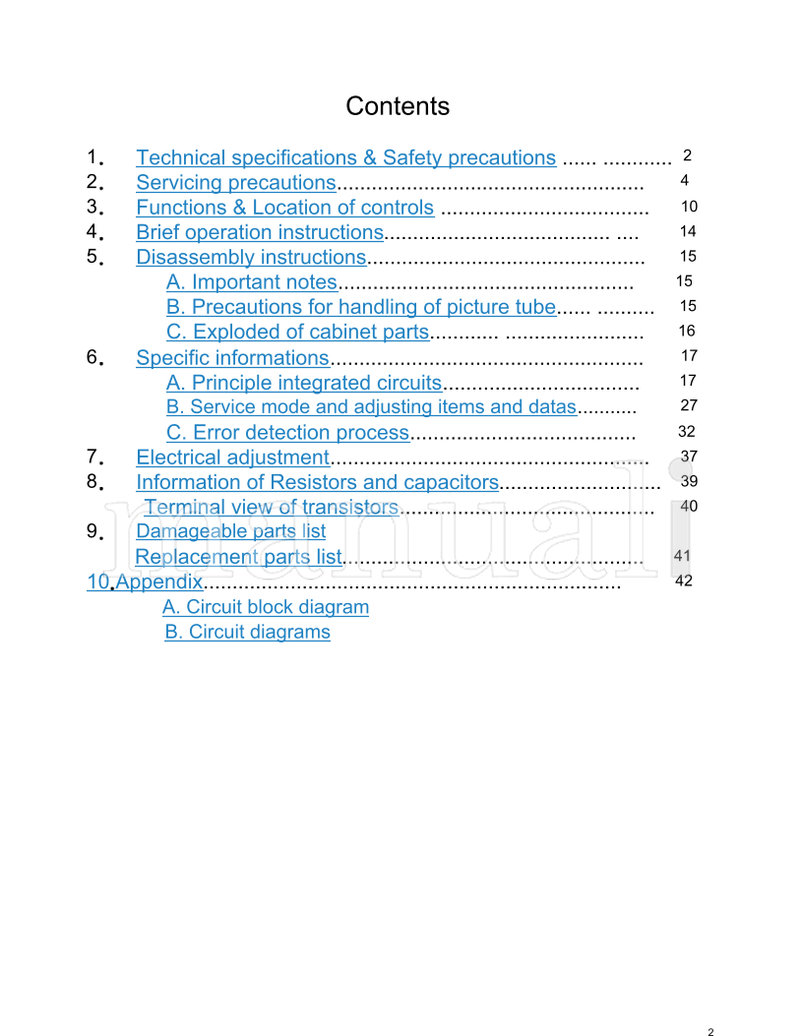 Haier HS-2190 (61 pages) TV Service Manual