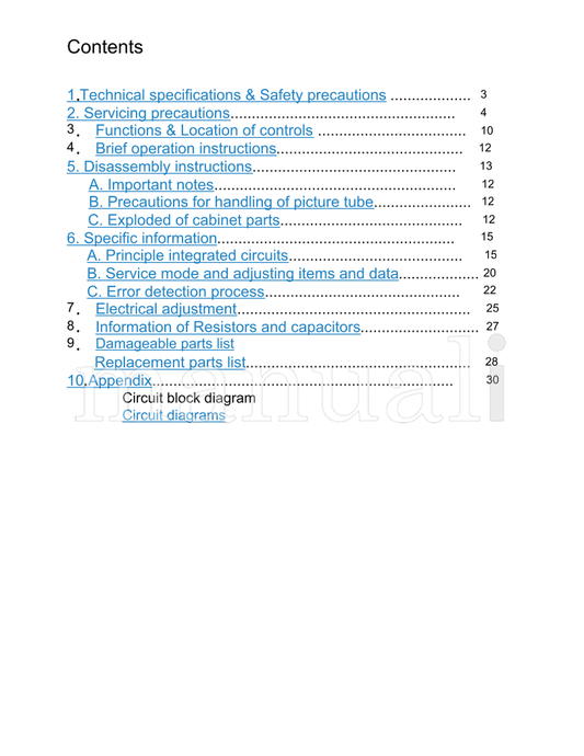 Haier HT-3768 (38 pages) TV Service Manual