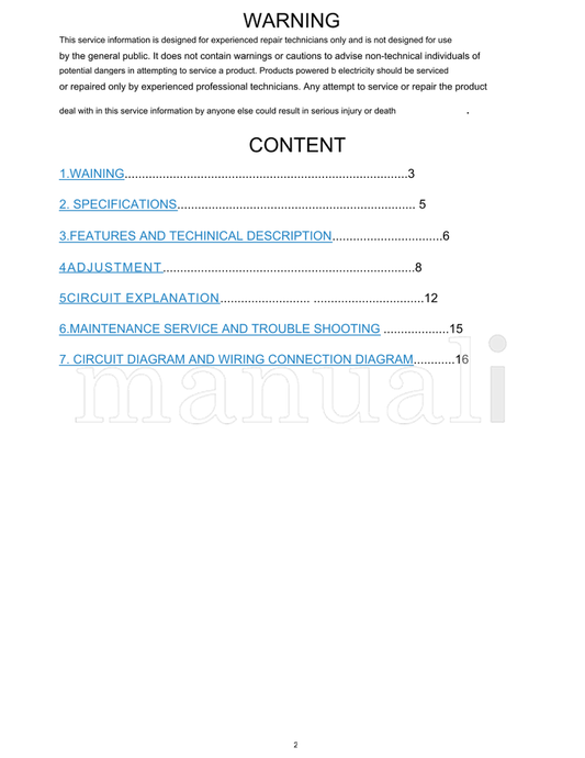 Haier HTAF21C (19 pages) TV Service Manual
