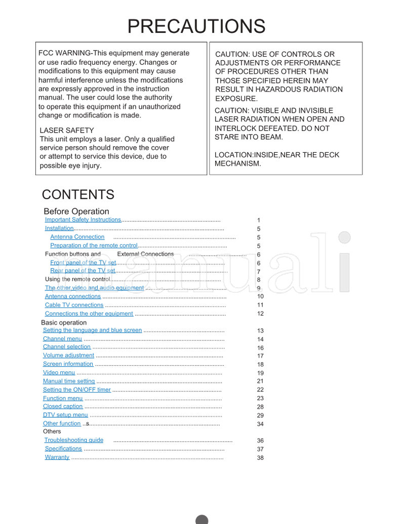 Haier HTR13 HTR20 HTF20 HTF201 (80 pages) TV Operating Manual