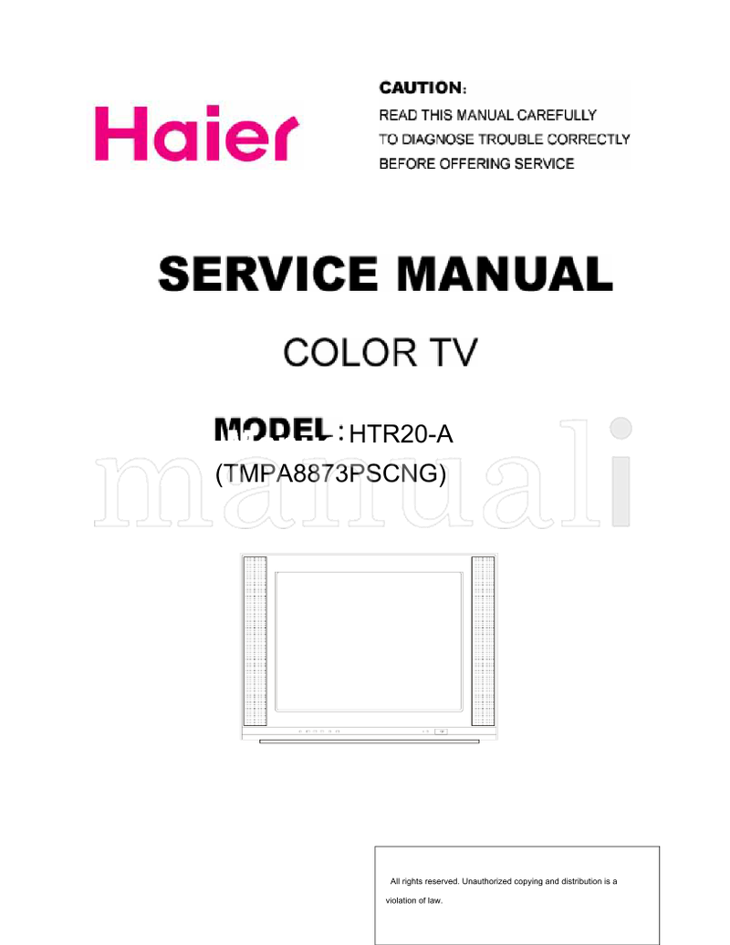 Haier HTR20-A (31 pages) TV Service Manual