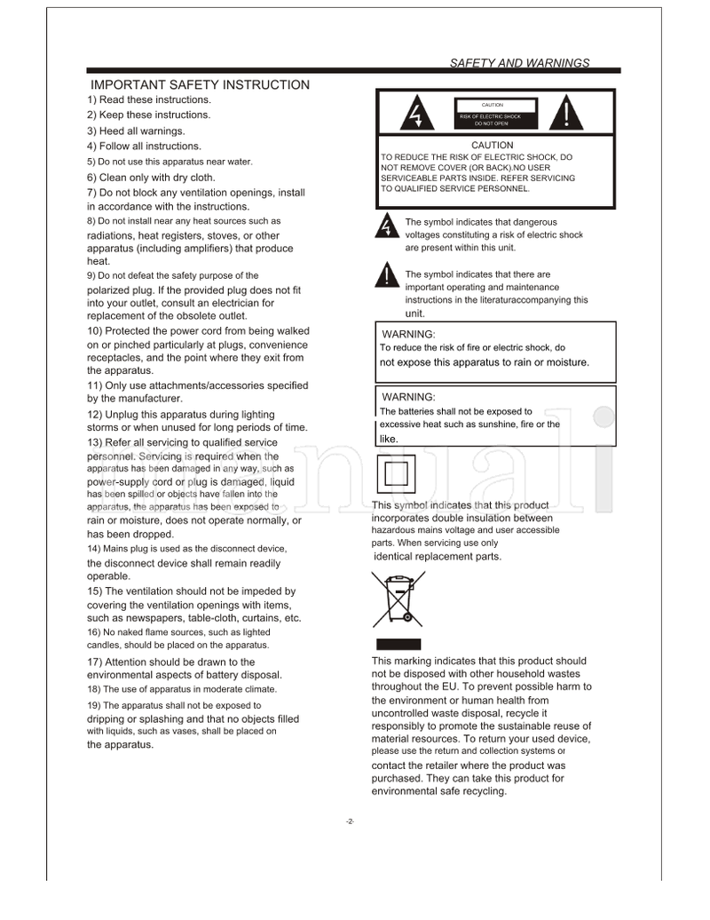 Haier L24M3 (18 pages) TV Operating Manual