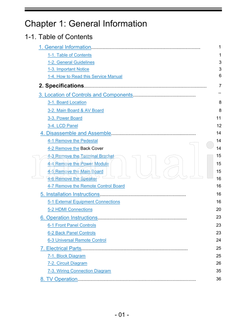Haier L22B1120 MSD318 (57 pages) TV Service Manual