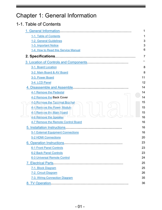 Haier L22B1120 MSD318 (57 pages) TV Service Manual