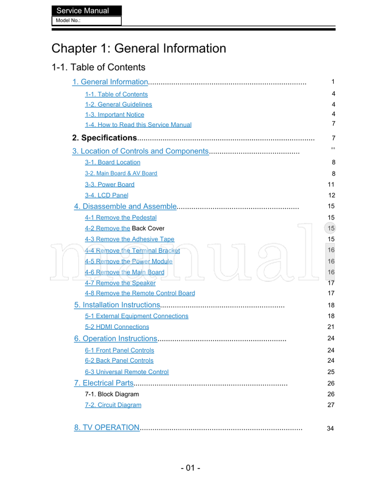 Haier L22C360 (53 pages) TV Service Manual
