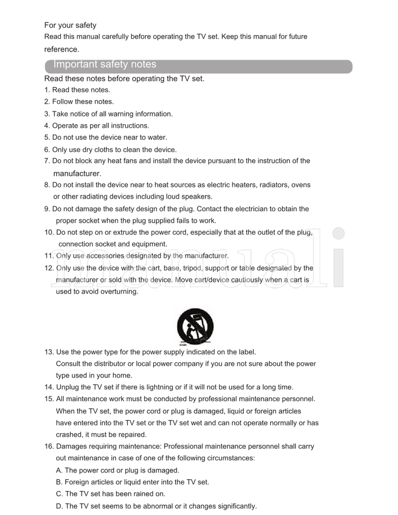 Haier L22T6 L24T6 (19 pages) TV Operating Manual