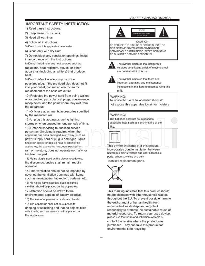 Haier L26C300 L32C300 L42C300 (15 pages) TV Operating Manual