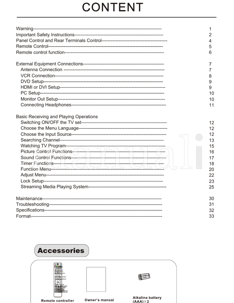 Haier L26M9 L32M9 L42M9 L46M9 L55M9 LB26R3 LB32R3 LB37R3 LB42R3 (36 pages) TV Operating Manual
