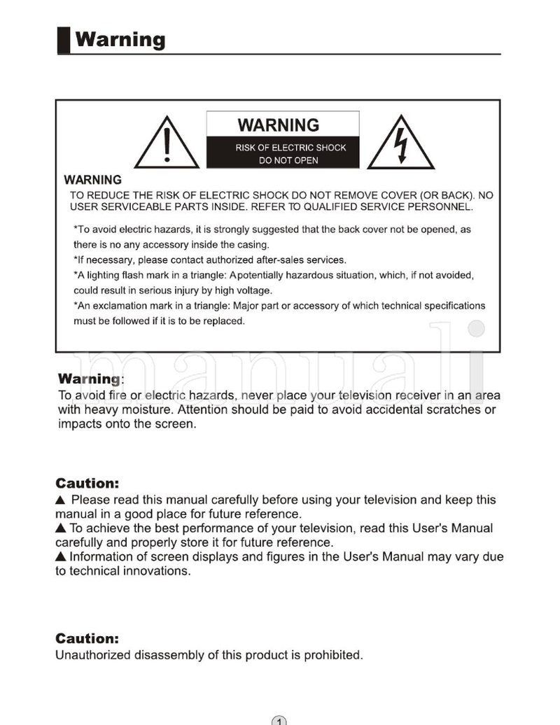 Haier L26M9 L32M9 L42M9 L46M9 L55M9 LB26R3 LB32R3 LB37R3 LB42R3 (36 pages) TV Operating Manual