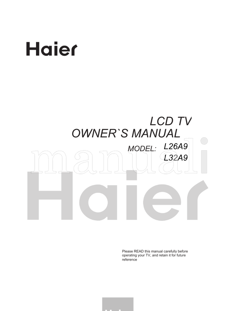 Haier L26A9 L32A9 (32 pages) TV Operating Manual