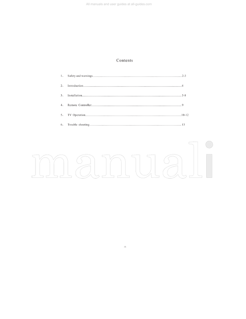 Haier L32C300 (30 pages) TV Operating Manual