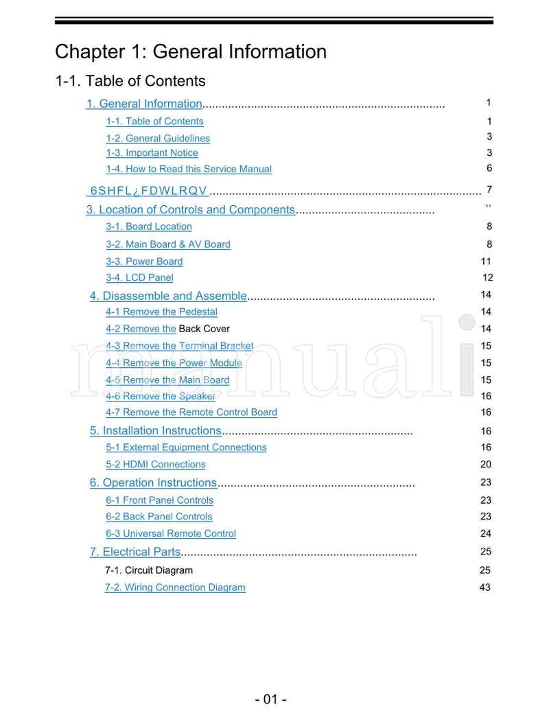 Haier L32F1120 L32D1120 (72 pages) TV Service Manual