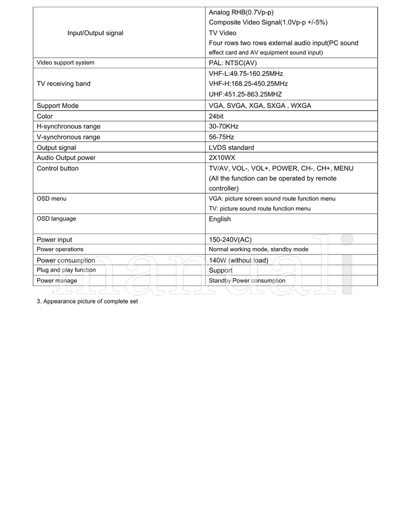 Haier L37TA6A (33 pages) TV Service Manual