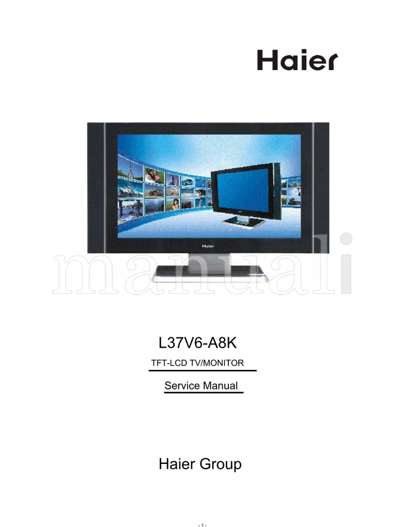 Haier L37V6-A8K (57 pages) TV Service Manual