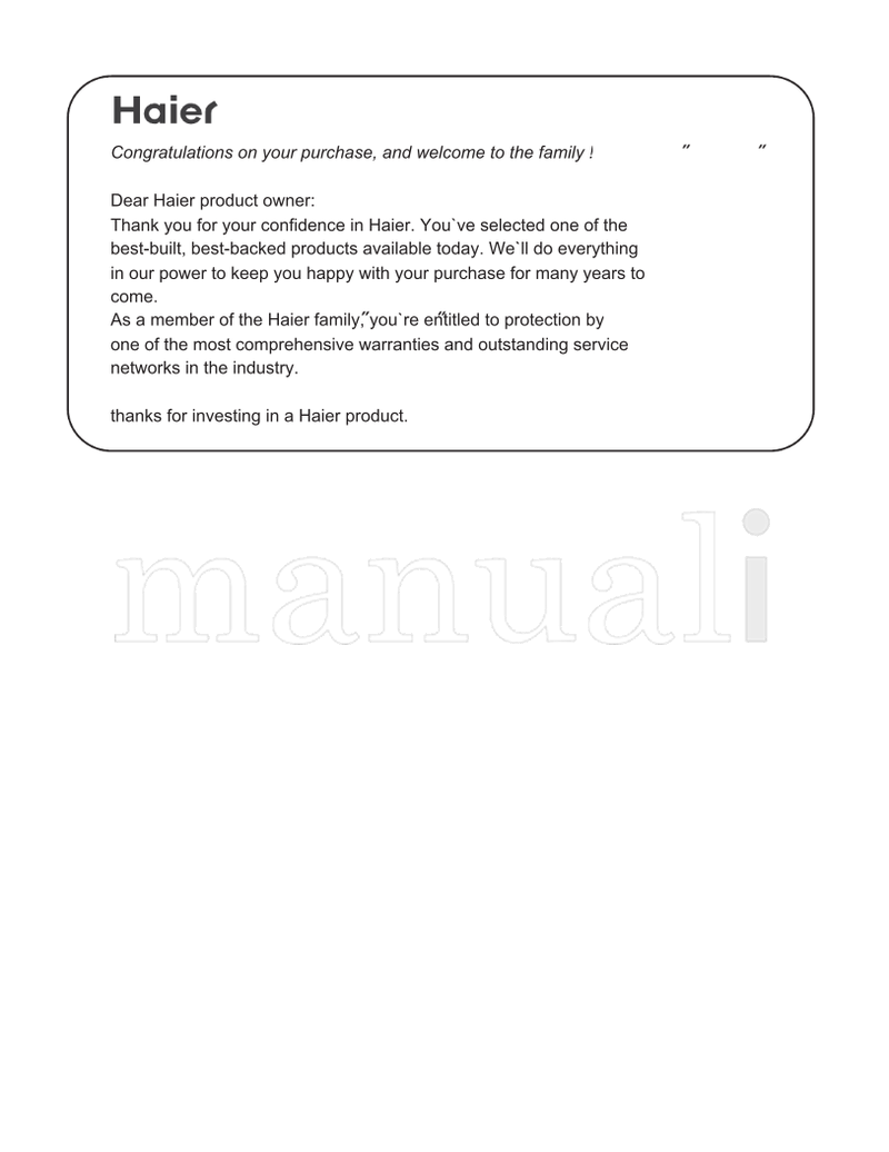 Haier L40A9-AD (47 pages) TV Operating Manual