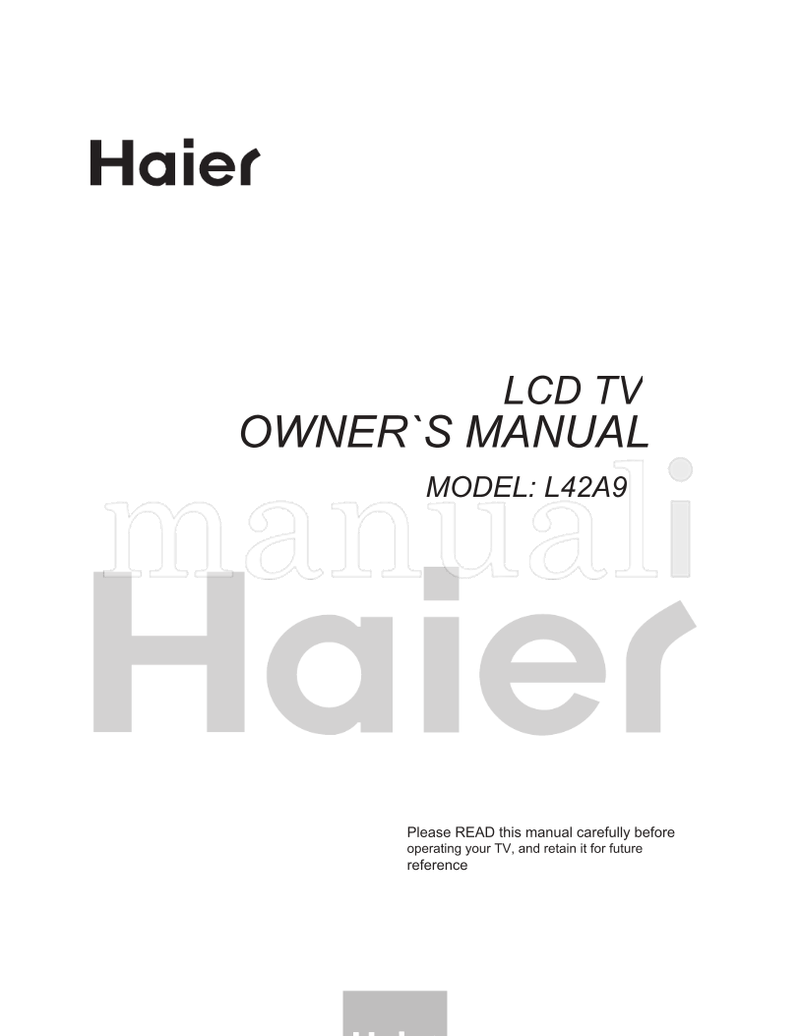 Haier L42A9 (38 pages) TV Operating Manual