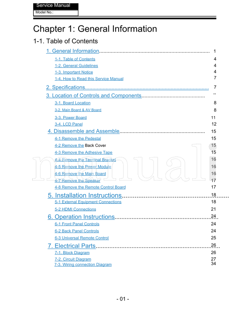 Haier L42C300c (54 pages) TV Service Manual
